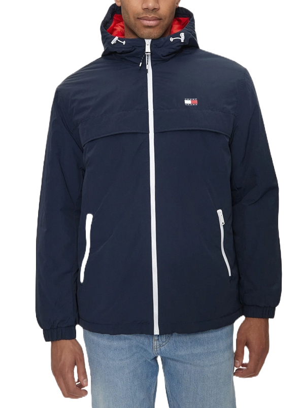 Ανδρικό Chicago Αντιανεμικό Μπουφάν Navy Μπλε Tommy Jeans DM0DM18908-C1G