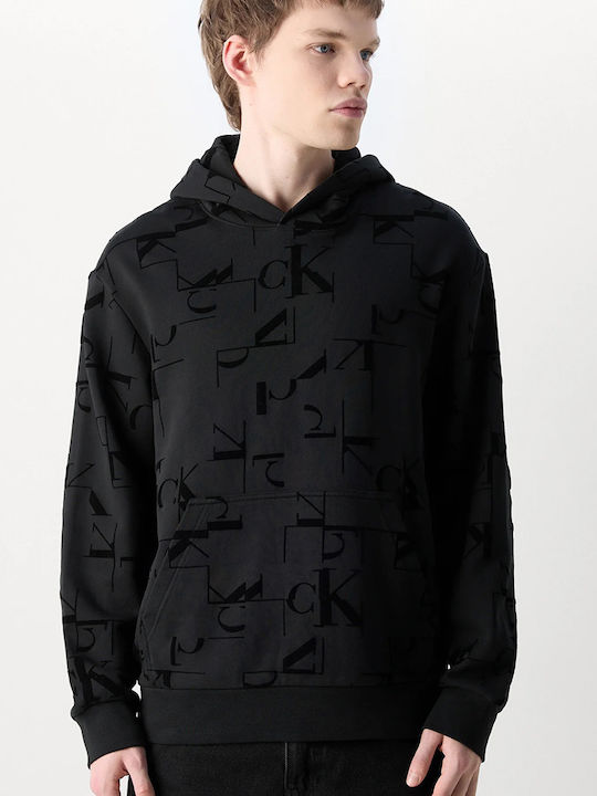 Ανδρικό Φούτερ Μαύρο Calvin Klein J30J325642-0GK