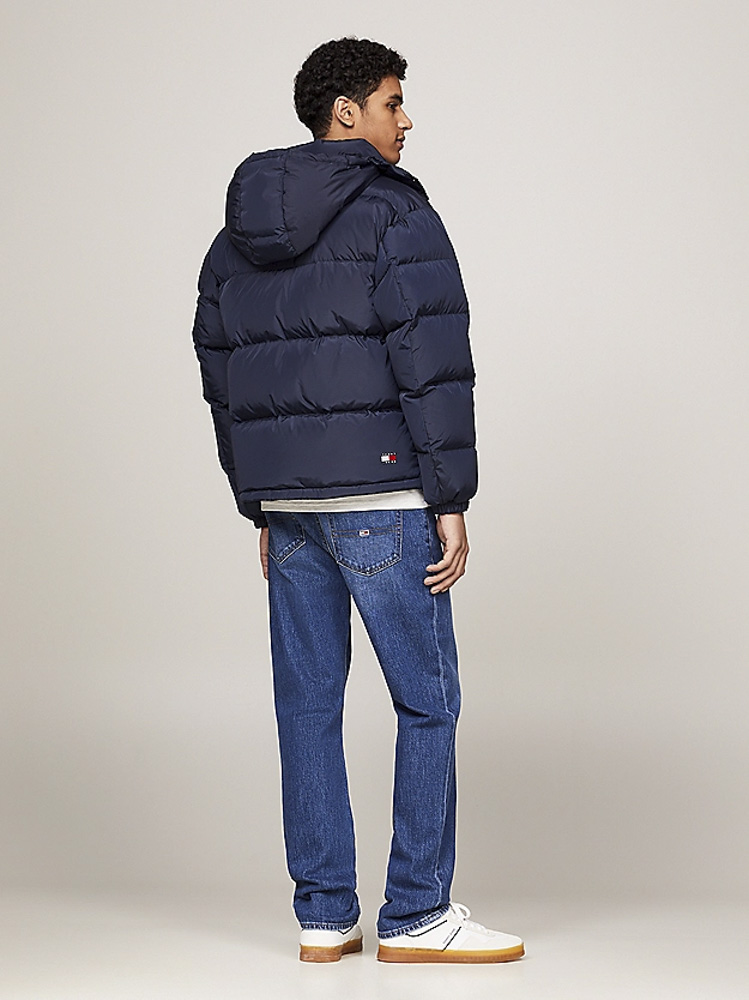 Men's Navy Blue Tjm Alaska Puffer Ext Jacket Tommy Jeans DM0DM19537-C1G ...