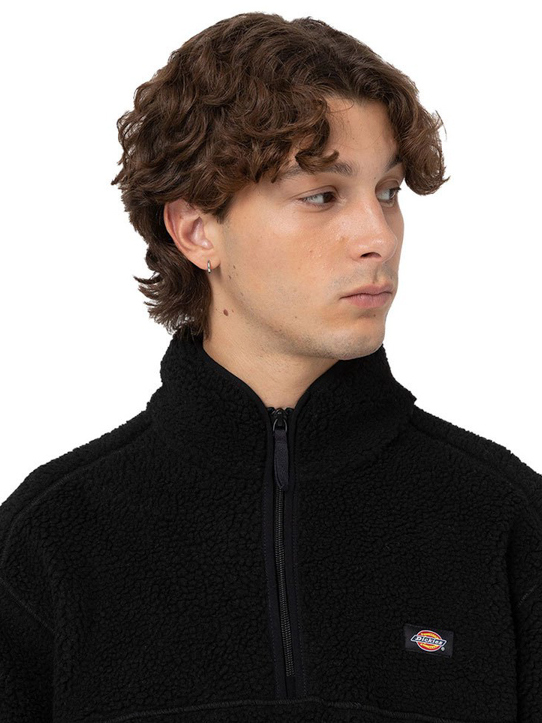 Men's Black Mount Hope Quarter Zip Fleece Dickies DK0A4YEF-BLK1