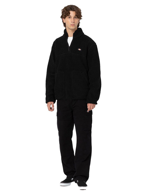 Men's Black Mount Hope Quarter Zip Fleece Dickies DK0A4YEF-BLK1