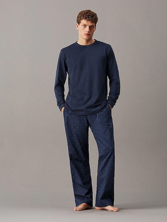 Men's Navy Blue L/S Pant Set Calvin Klein 000NM2751E-SX4