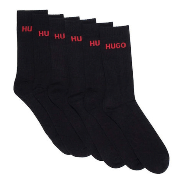 Ανδρικές Κάλτσες 6 Τεμαχίων Μαύρες Hugo 50510187-001