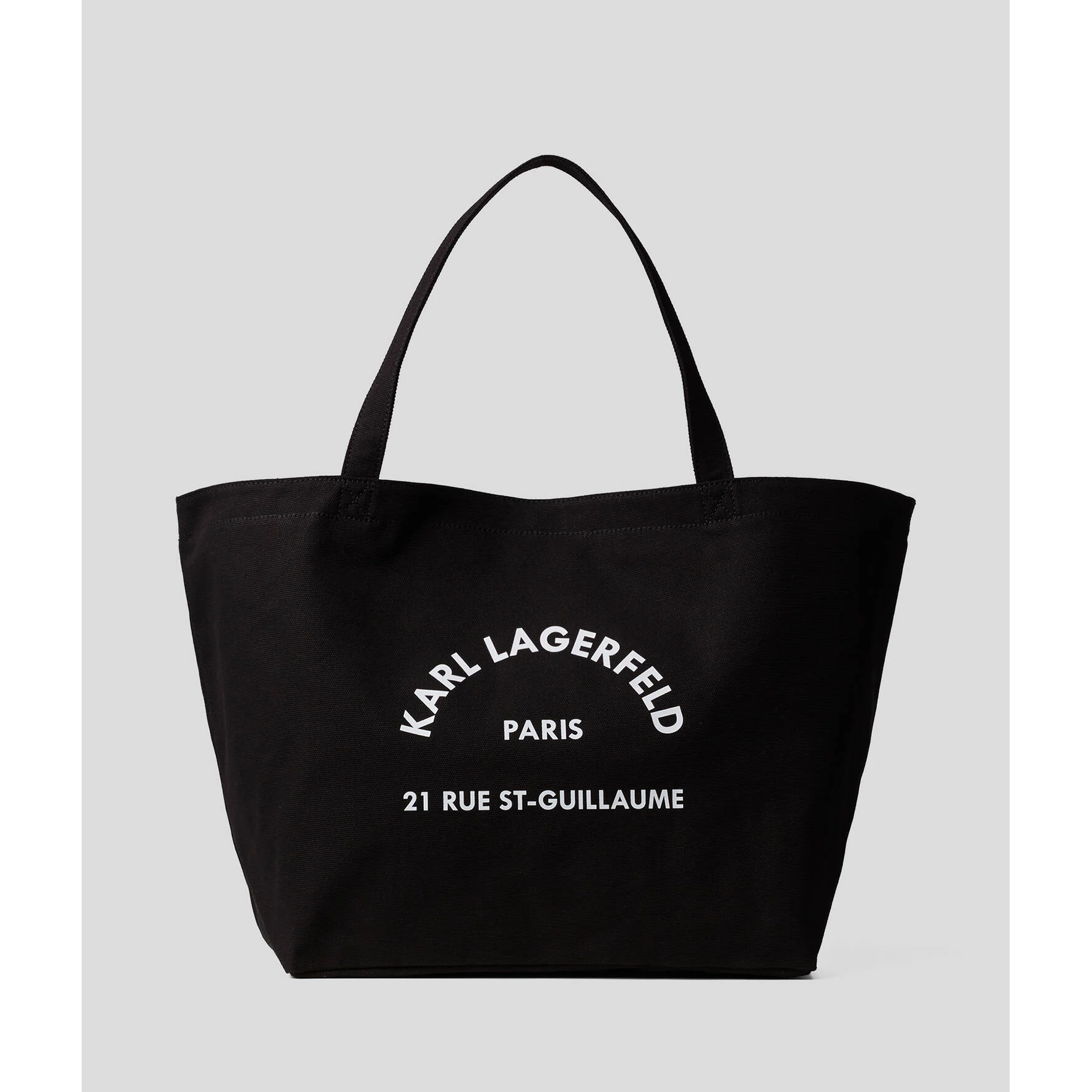 Γυναικεία K/Rue St Guillame Canvas Tote Τσάντα Μαύρη Karl Lagerfeld 201W3138-999 BLACK