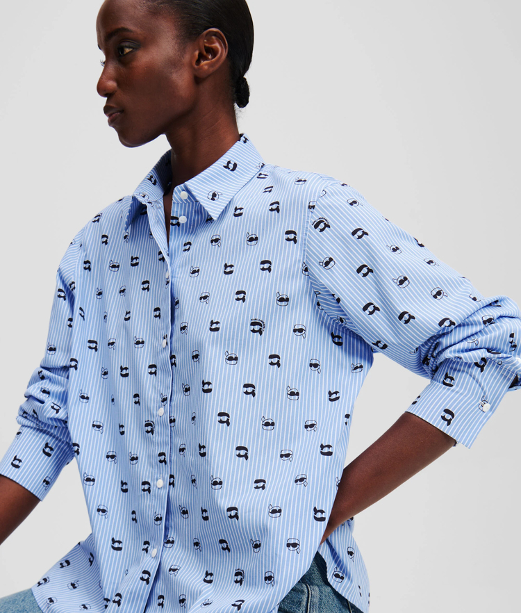 Γυναικείο Ikon Πουκάμισο Γαλάζιο Karl Lagerfeld A1W11038-Q31 KENTUCKY BLUE ST