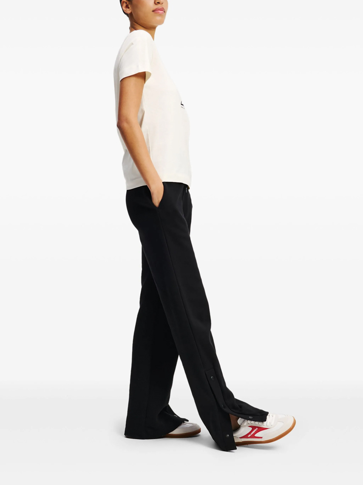 Women's Ecru Ikon Sketch Choupette T-shirt Karl Lagerfeld A1W17128-B09 Cannoli Cream