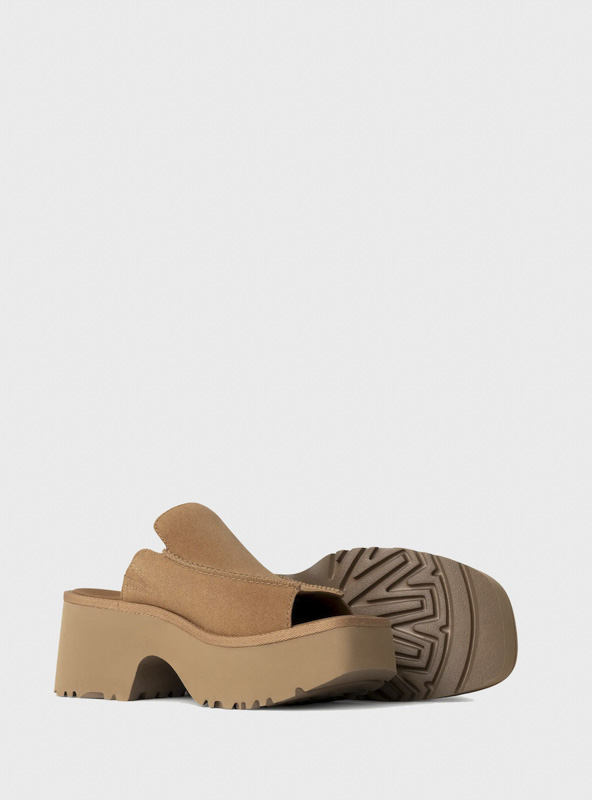 Women NEW Size 9 Women\'s UGG New Heights Slide Platform Sandals 1167476-CHE Chestnut main image 0
