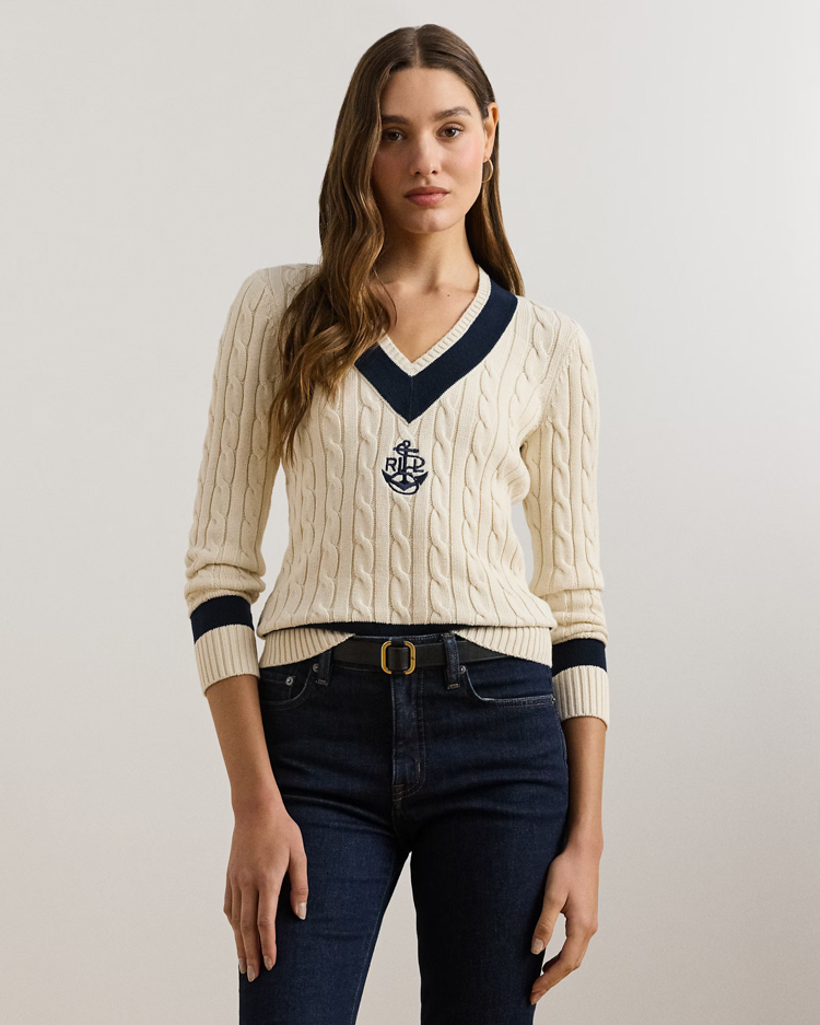 Γυναικείο Meren Πουλόβερ Εκρού Ralph Lauren 200957479001-101