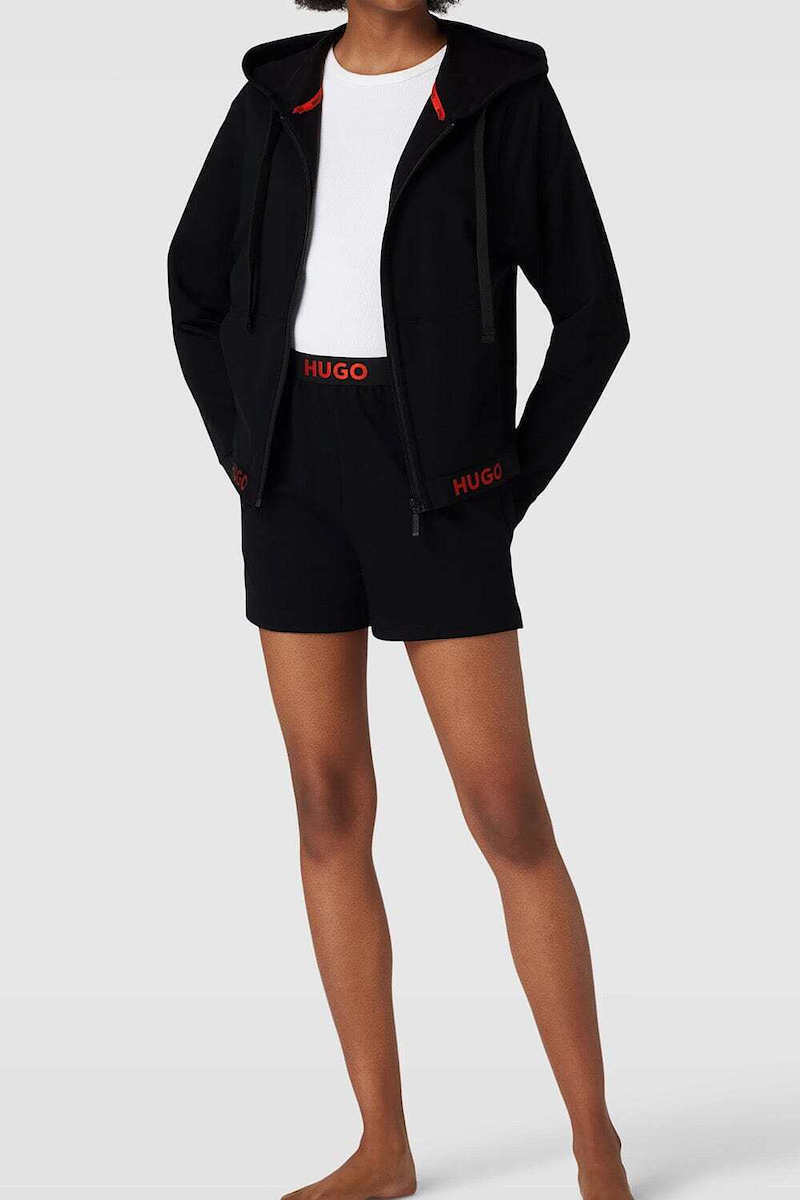 Women's Black Sporty Logo Shorts Hugo 50520498-001