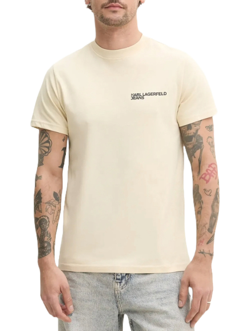 Men's Beige KLJ SLIM SS TEE Karl Lagerfeld Jeans A1M17003-1ON WOOD