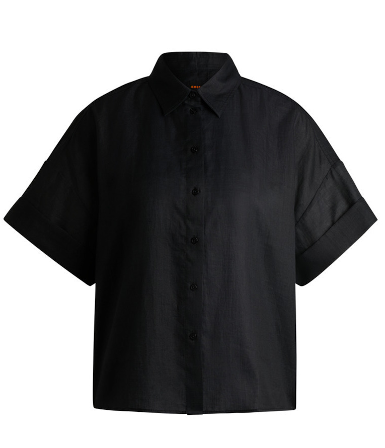 Γυναικείο C_Bisenas Πουκάμισο Μαύρο Boss 50537918-001