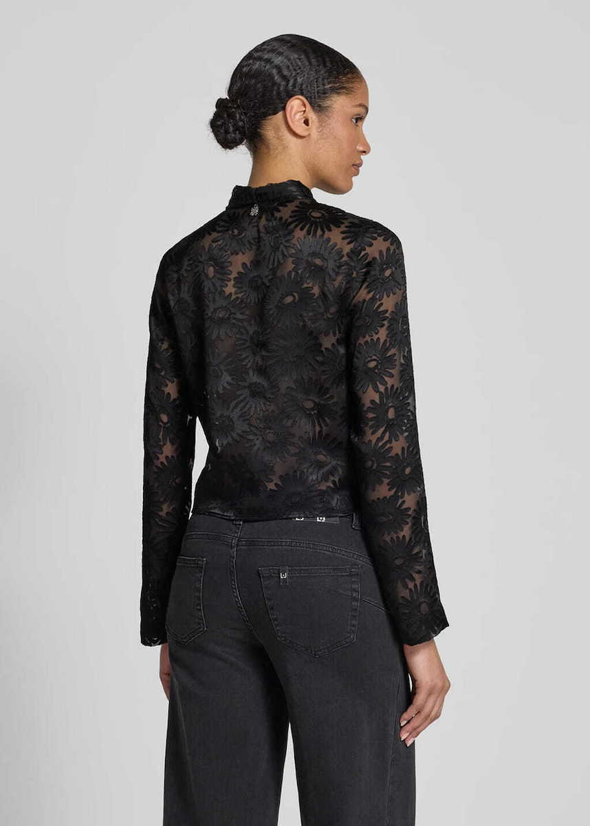 Women's Black Eurydyke Tailored Blouse Hugo 50538812-962