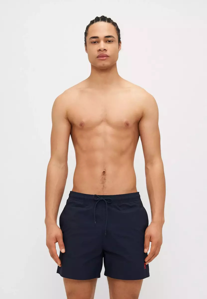 Men's Navy Blue Medium Drawstring Swim Shorts Tommy Hilfiger UM0UM03579-DW5