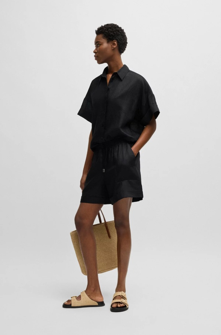 Γυναικείο C_Tanjina Σορτς Μαύρο Boss 50537924-001