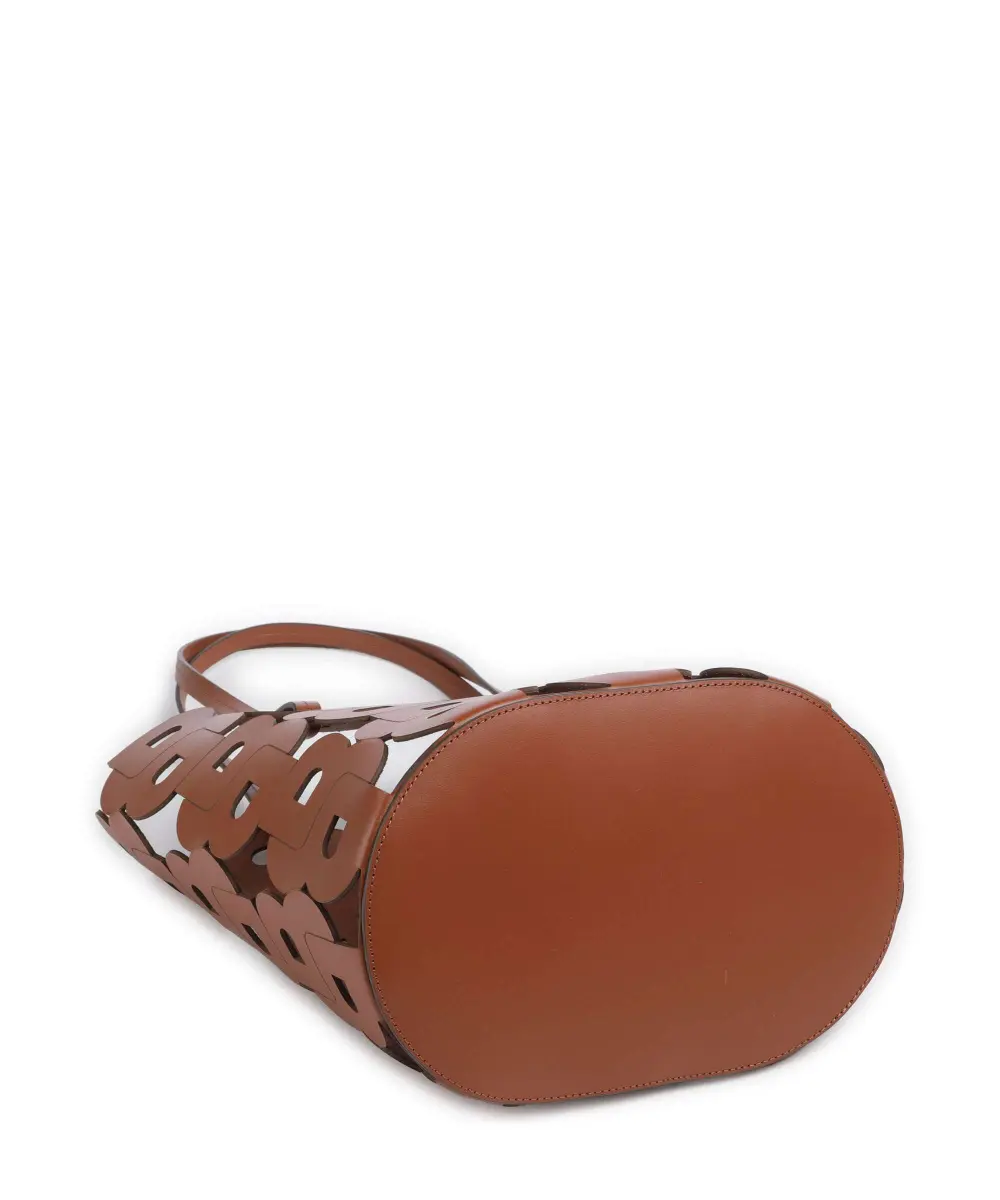 Γυναικεία Δερμάτινη Lindah Tote Τσάντα Καφέ Boss 50541981-216