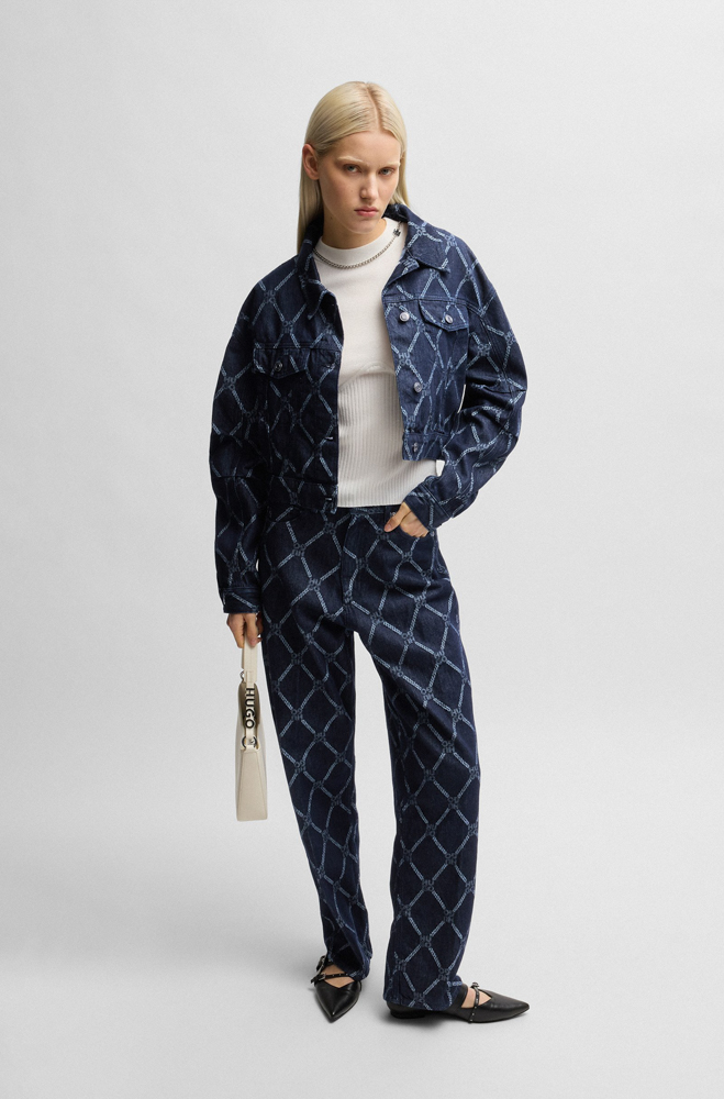 Women's Navy Blue Gisanna 2 Jeans Hugo 50534150-412