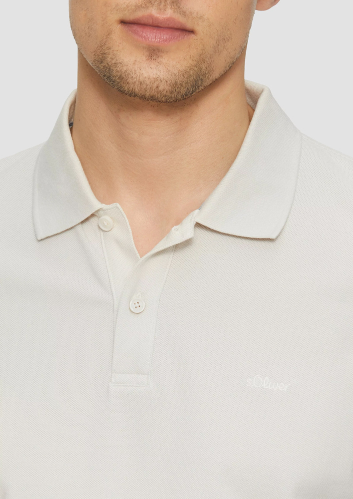 Men's Beige Polo S.Oliver 2164768-8009