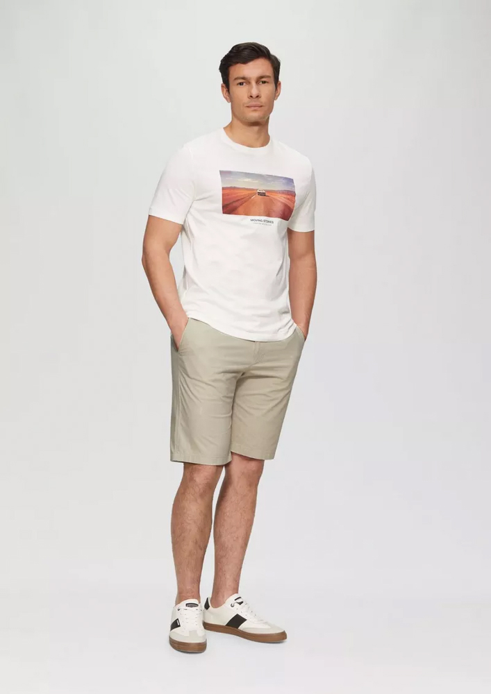 Men's Beige Bermuda Shorts S.Oliver 2162120-81K7