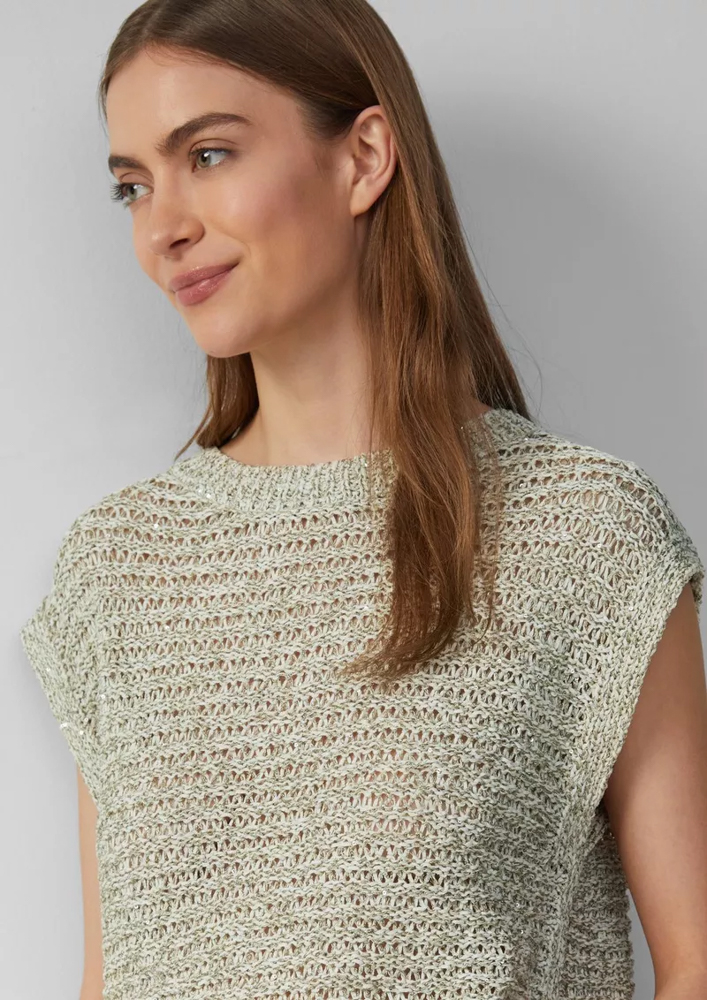 Women's Olive Green Knitted Sweater S.Oliver 2163829-83X1