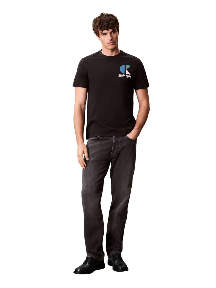 Men's Black Ss 30s Eu CK Bh Logo Graphic Tee Calvin Klein LV04RC843G-UB1