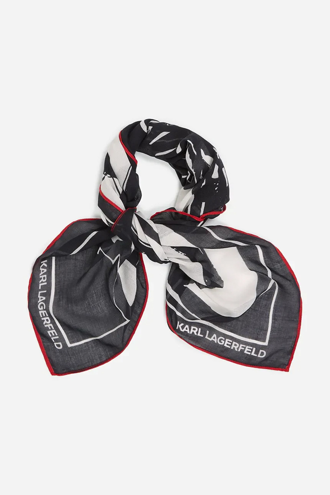 Γυναικείο Φουλάρι Μαύρο Karl Lagerfeld A2W33076-999 BLACK