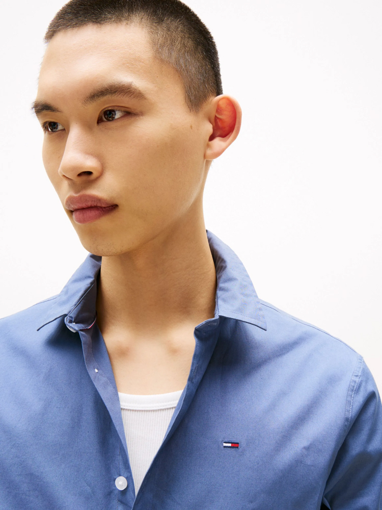 Men's Blue Tjm Original Stretch Shirt Tommy Jeans DM0DM04405-PO6