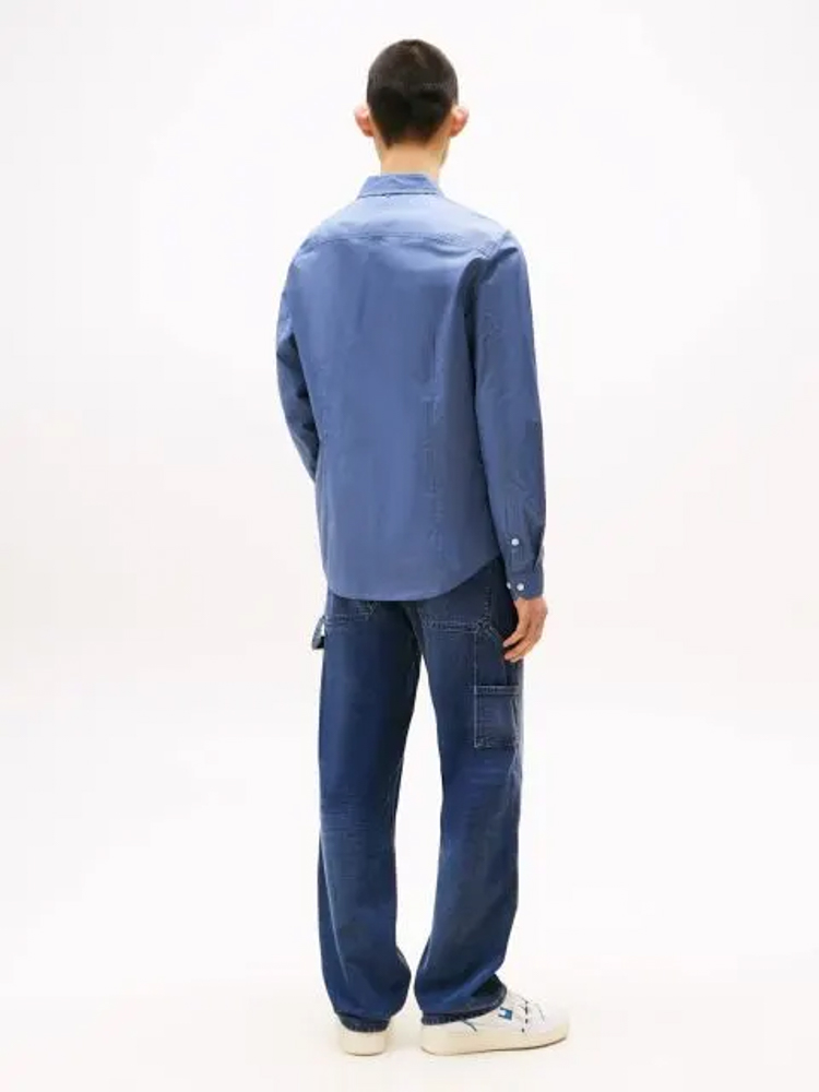 Men's Blue Tjm Original Stretch Shirt Tommy Jeans DM0DM04405-PO6