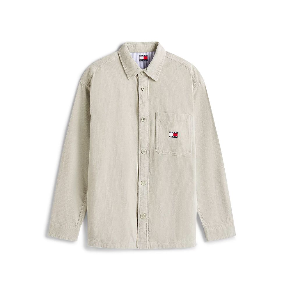 Men's Olive Green Tjm Brick Cord Overshirt Ext Tommy Jeans DM0DM21698-M1C