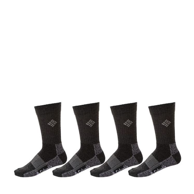 Unisex Κάλτσες 4 Τεμαχίων Μαύρες Columbia C1179B-BLACK
