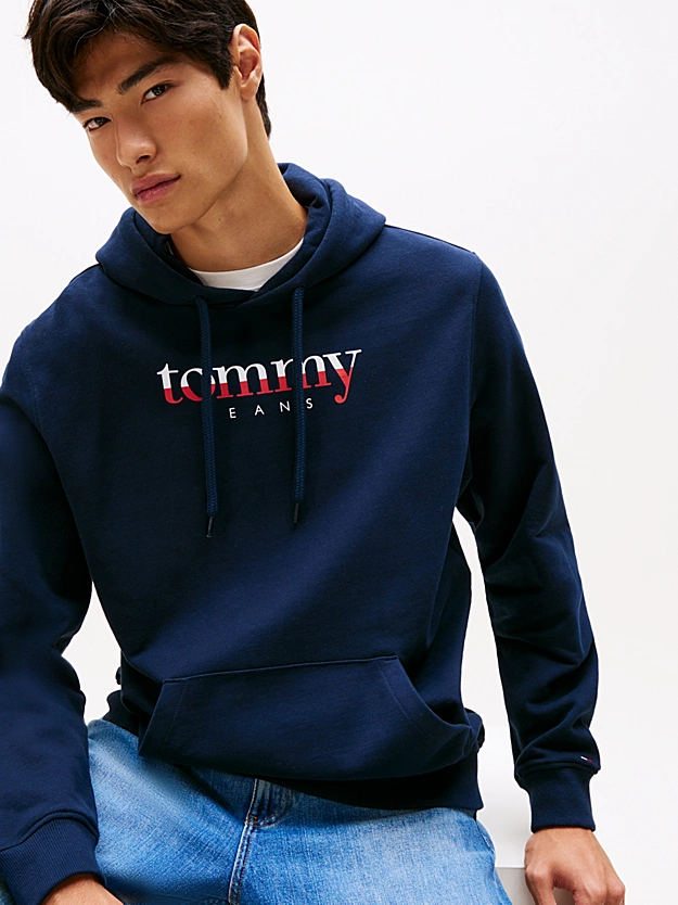 Ανδρικό Φούτερ Navy Μπλε Tommy Jeans DM0DM22113-C1G