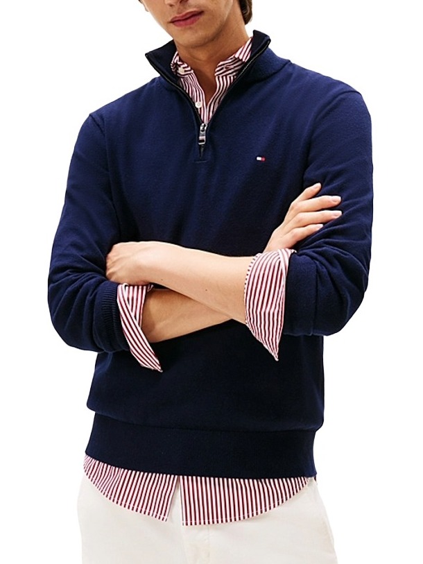 Ανδρικό Ζιβάγκο Πουλόβερ Navy Μπλε Tommy Hilfiger MW0MW28049-DW5