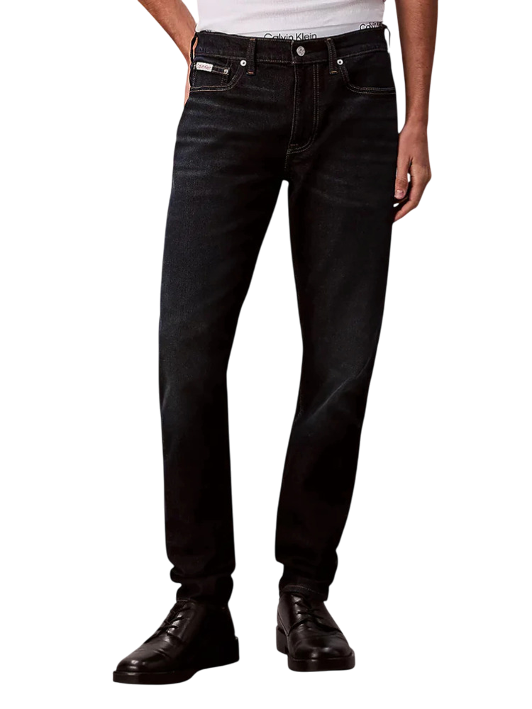 Ανδρικό Slim Taper Τζιν Navy Μπλε Calvin Klein LV04RD700G-ZY0