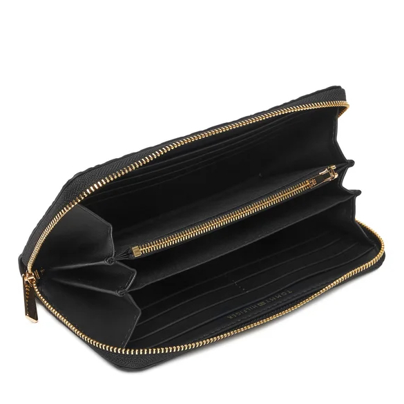 Γυναικείο Πορτοφόλι Μαύρο Tommy Hilfiger AW0AW17955-BDS
