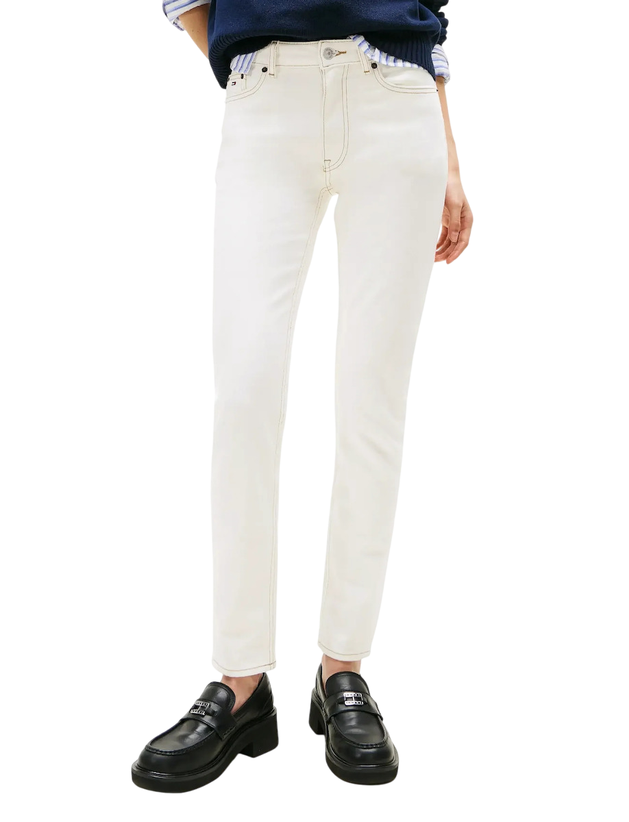 Women's White Lucy Mr Slim Di4192 Tommy Jeans DW0DW22163-1D0