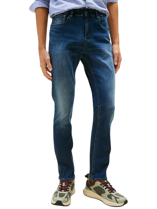 Ανδρικό Layla Slim Τζιν Navy Μπλε Tommy Jeans DM0DM22154-1BK