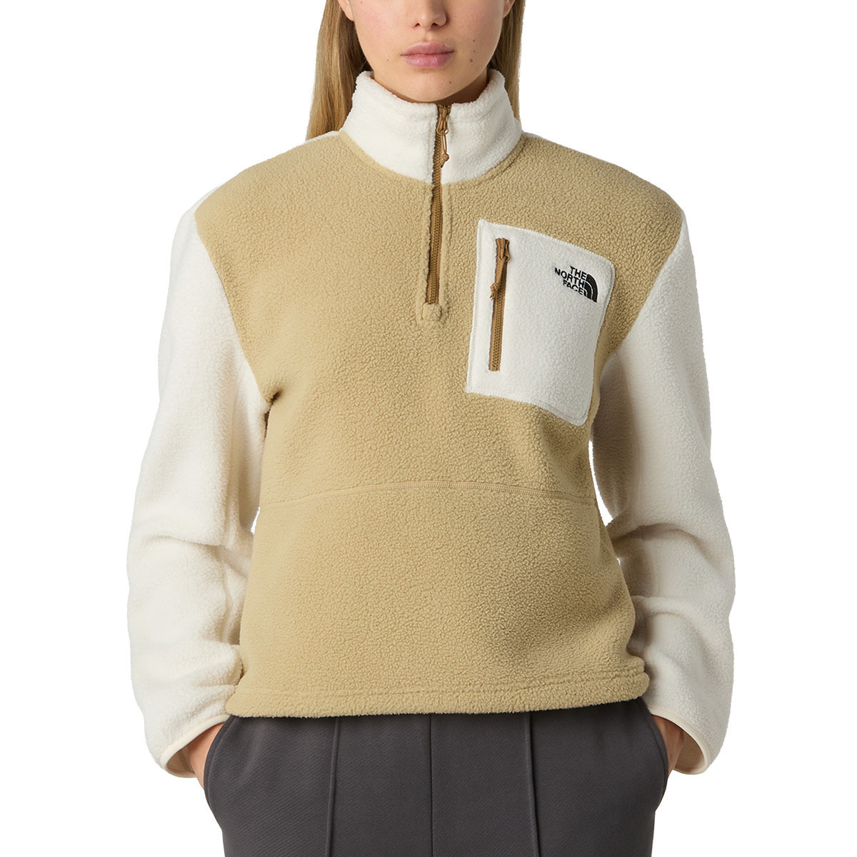 Women's Beige W Yumiori 1/4 Zip Fleece The North Face NF0A8E89-3CG1