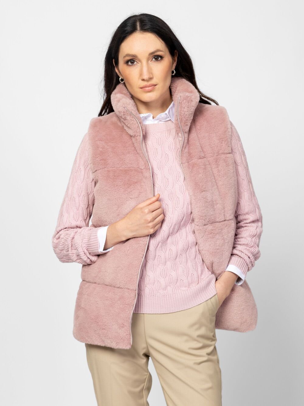 Women's Pink Webina Vest Heavy Tools T38013-POWDER