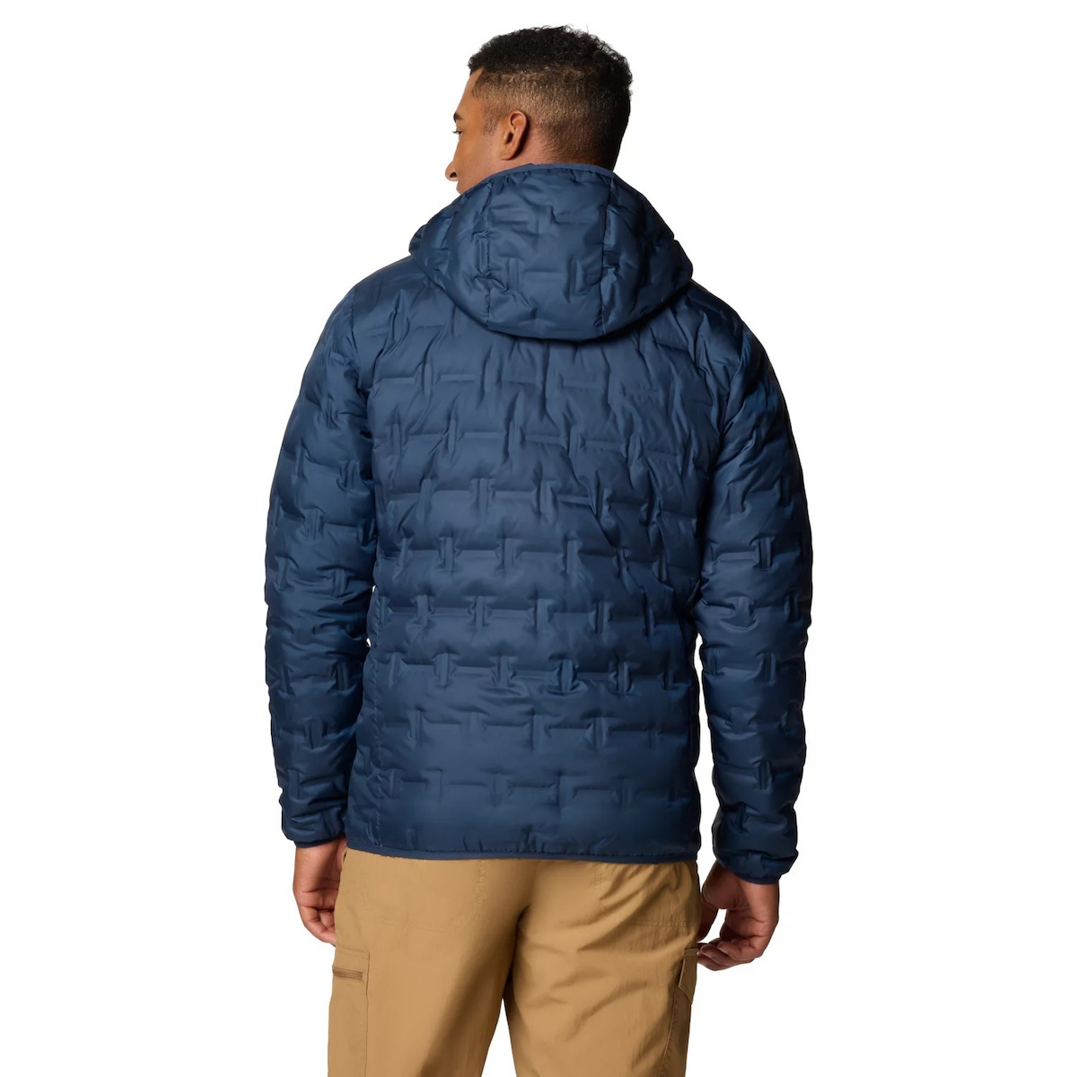 Men's Blue Delta Ridge II Down Hooded Jacket Columbia 2086222-464