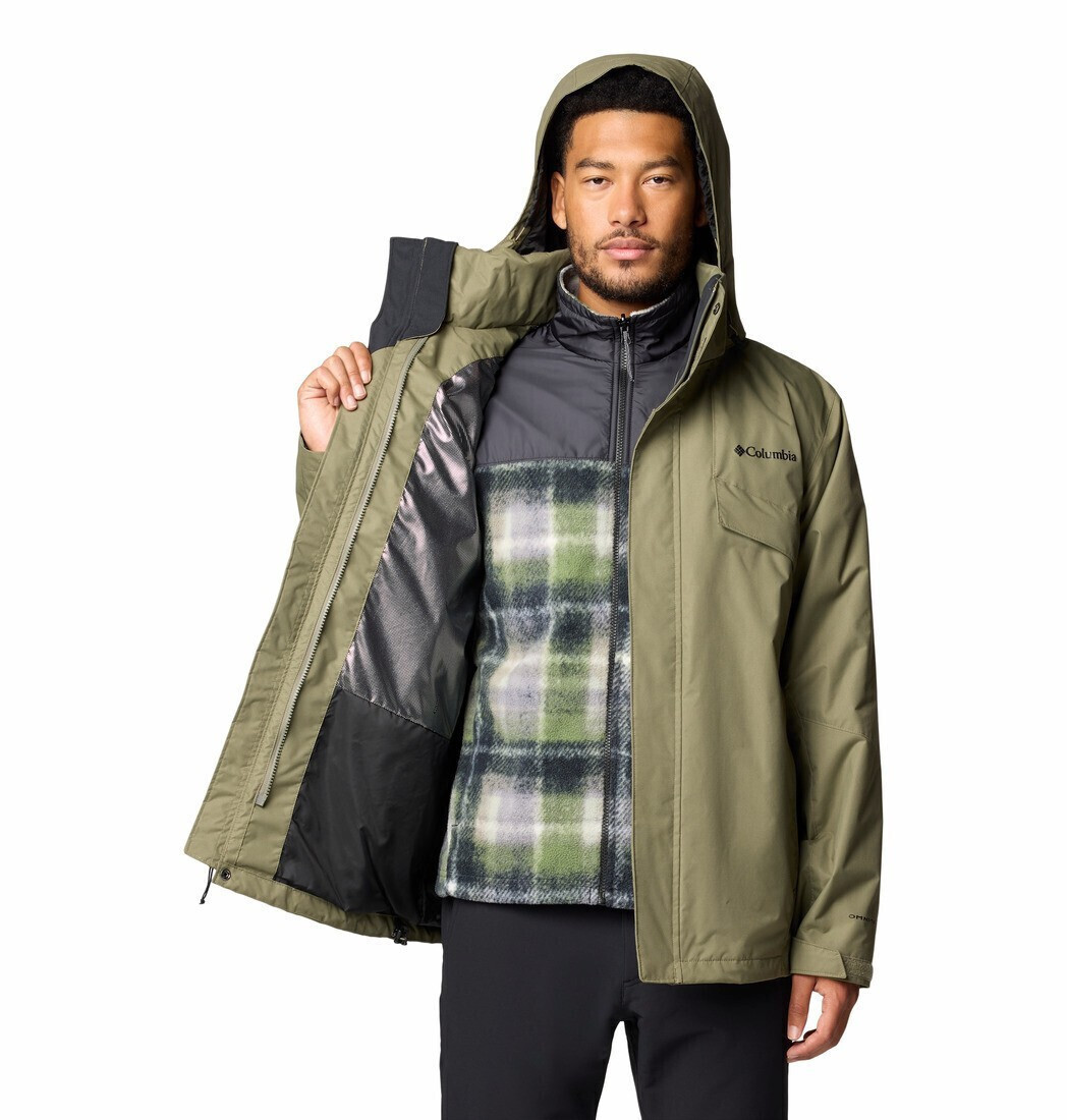 Men's Olive Green Bugaboo III Fleece Interchange Jacket Columbia 2096904-397