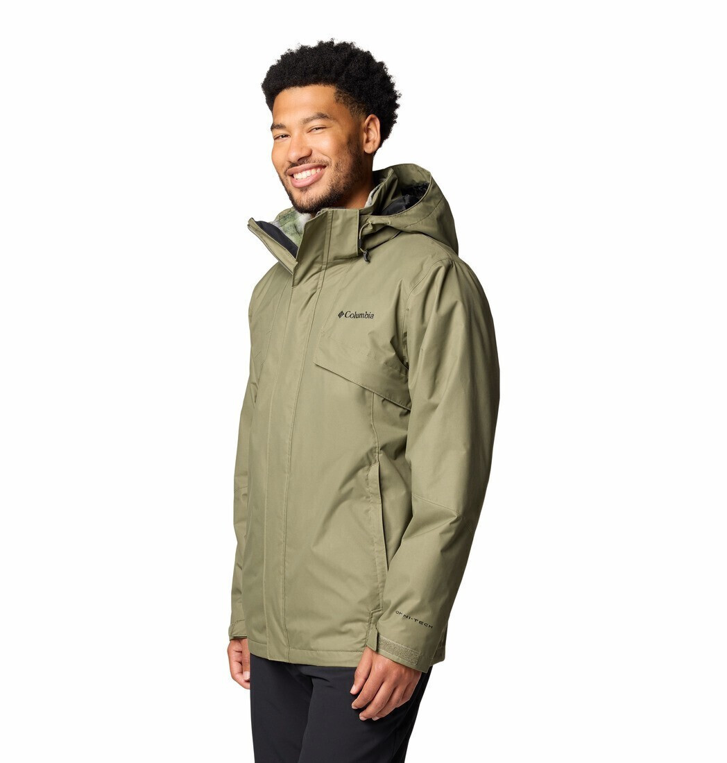 Men's Olive Green Bugaboo III Fleece Interchange Jacket Columbia 2096904-397