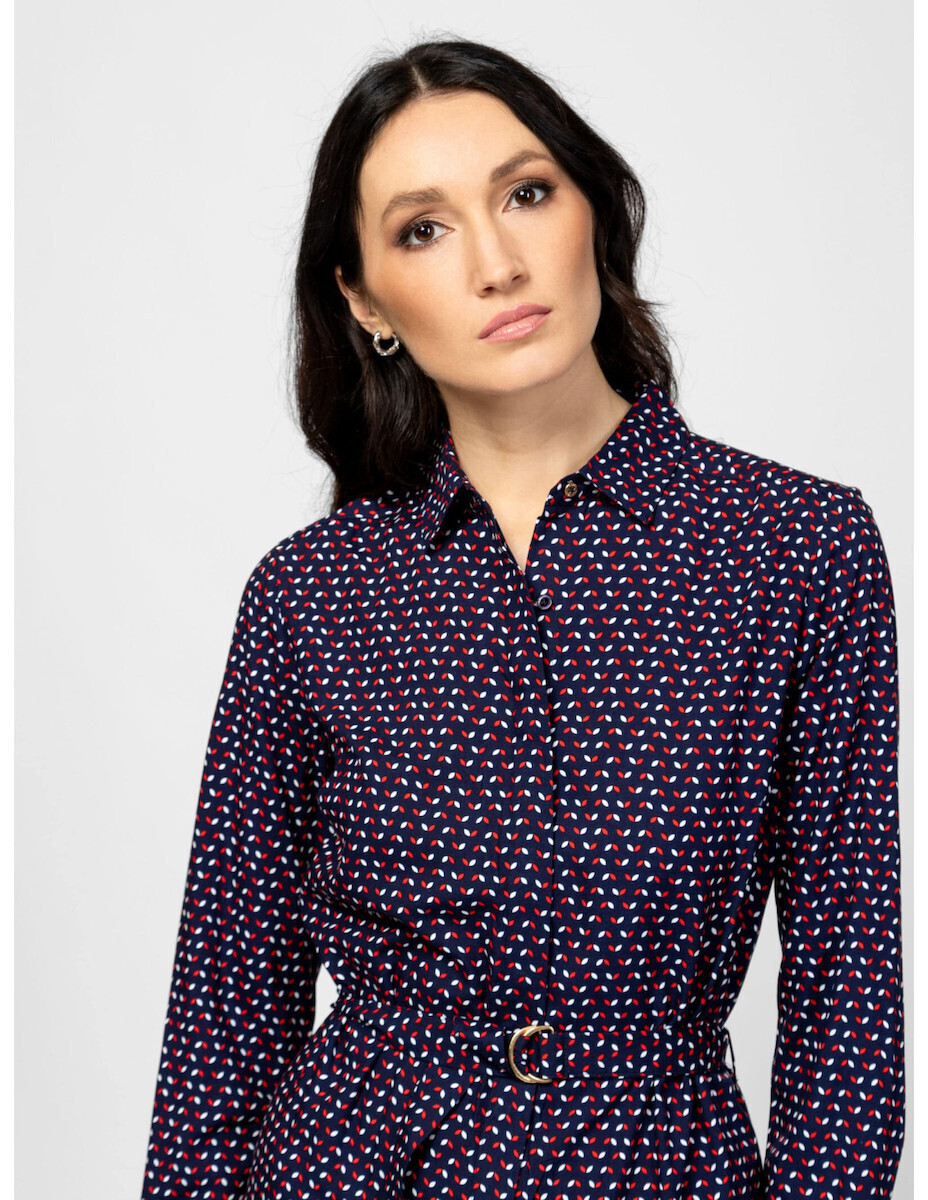 Women's Navy Blue Valentinaw25 Dress Heavy Tools T50037-TRICOLOR