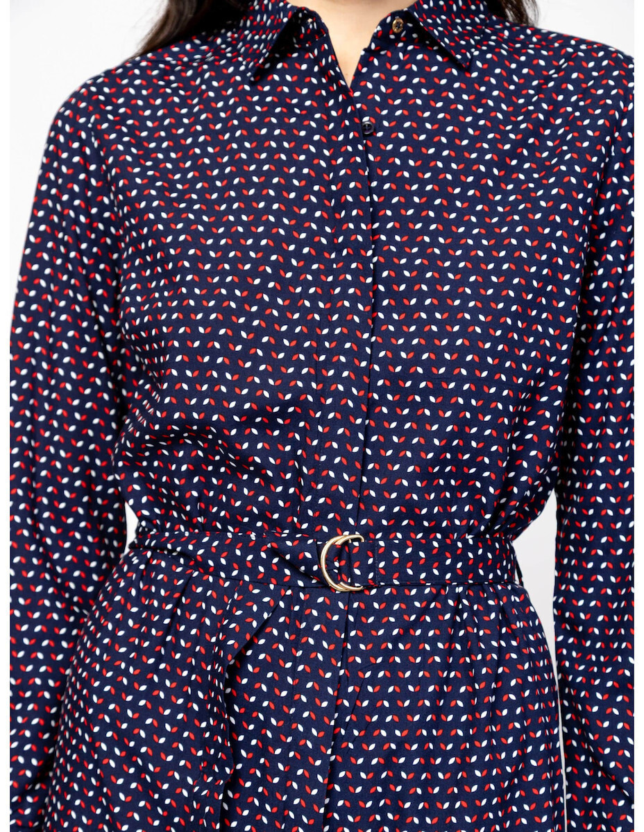 Women's Navy Blue Valentinaw25 Dress Heavy Tools T50037-TRICOLOR