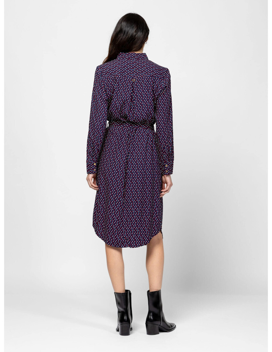 Women's Navy Blue Valentinaw25 Dress Heavy Tools T50037-TRICOLOR