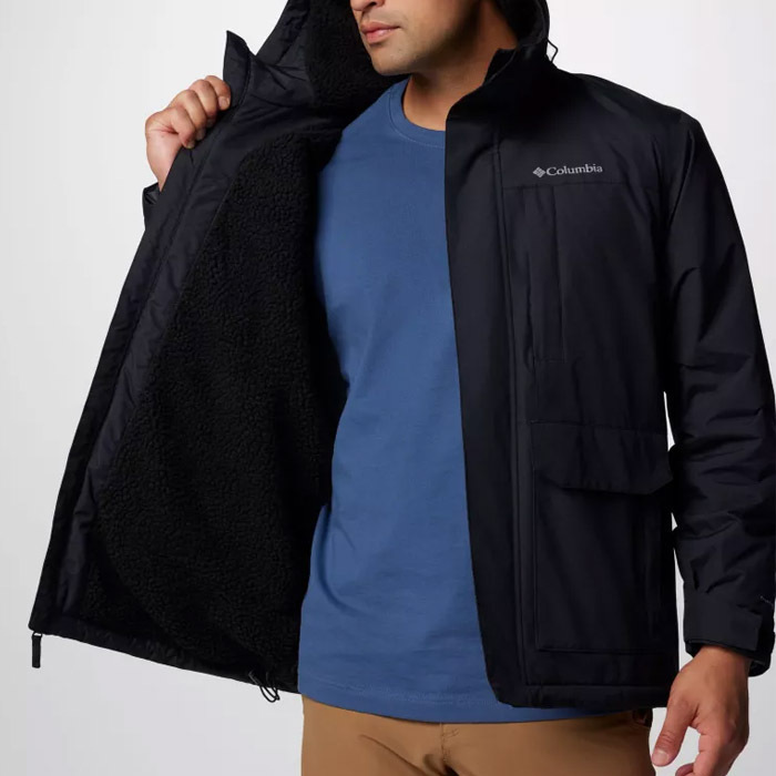 Men's Black Landroamer Sherpa Lined Jacket Columbia 2089181-010