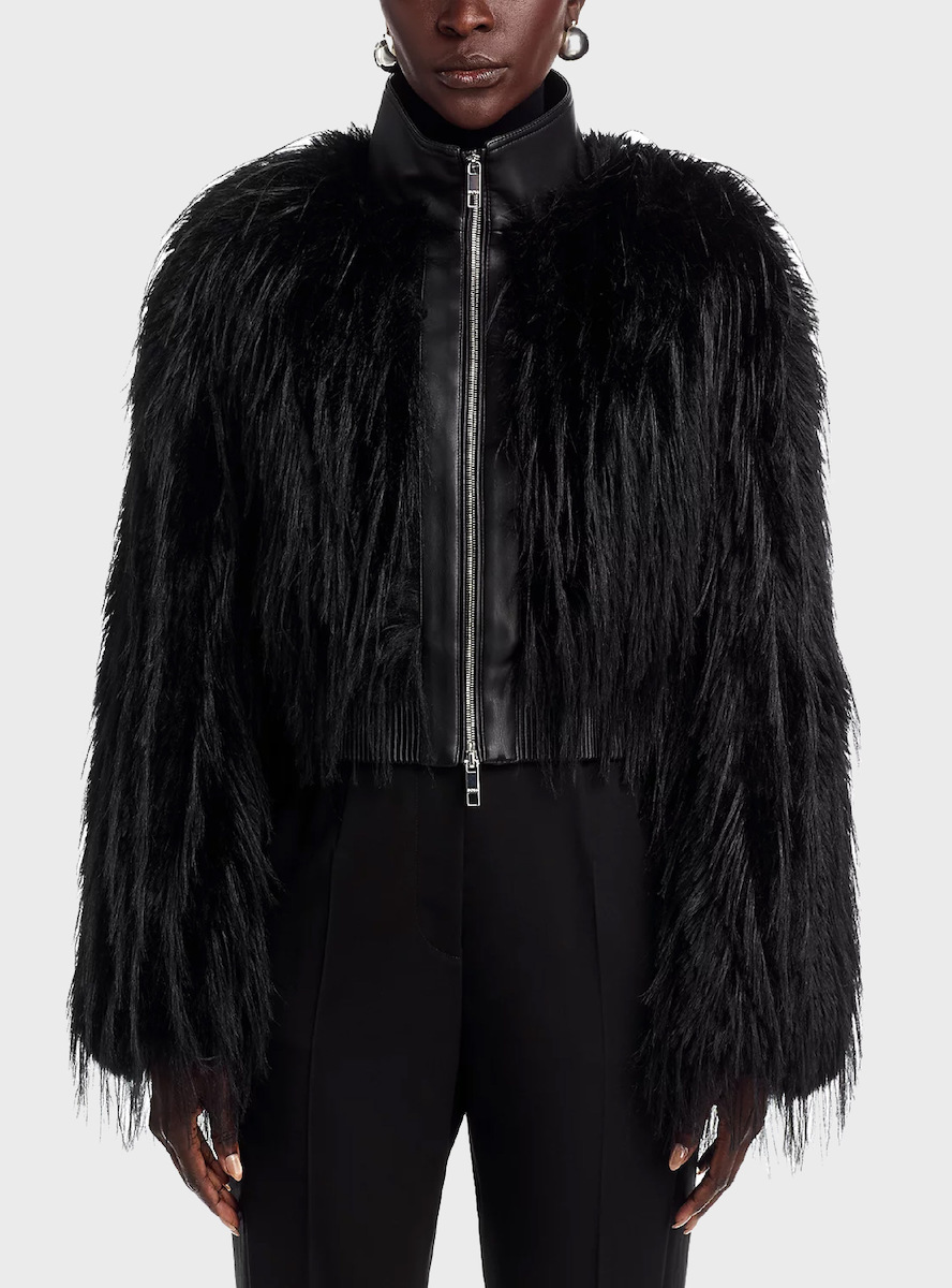 Women's Black Cecool Eco Fur Boss 50548357-001