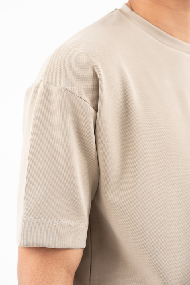 Ανδρικό T-shirt Μπεζ Vittorio JORDAT-FANCO