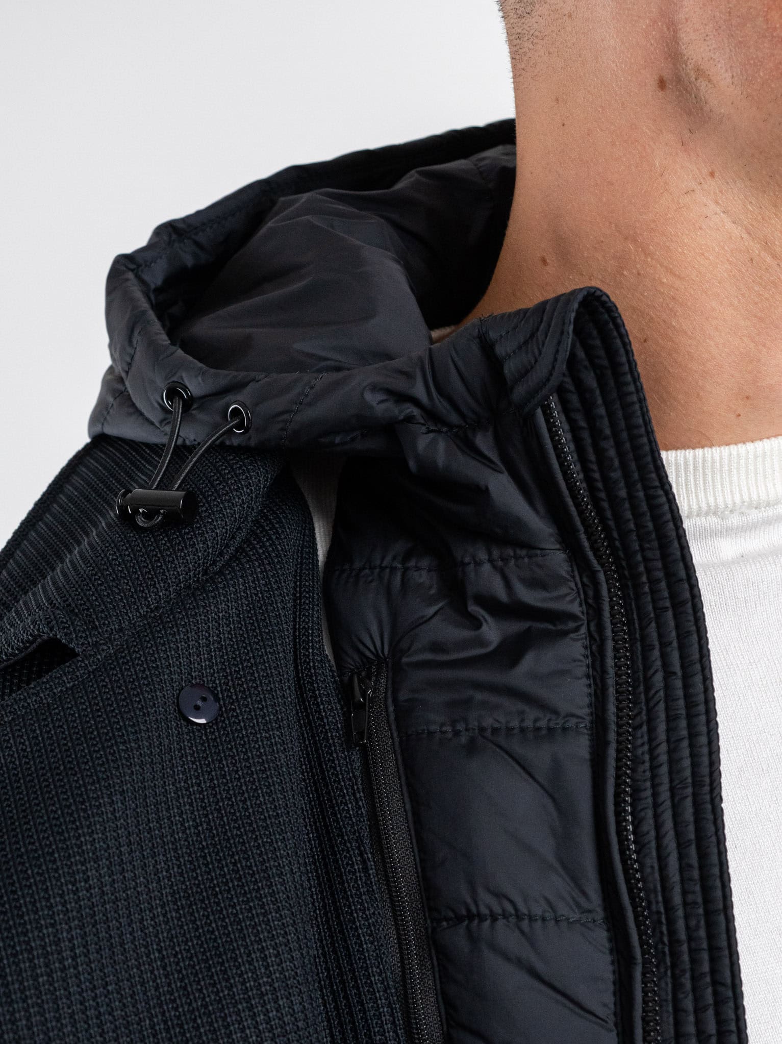 Men's Black Giubbino Jacket Sseinse GBI1090SS-NE