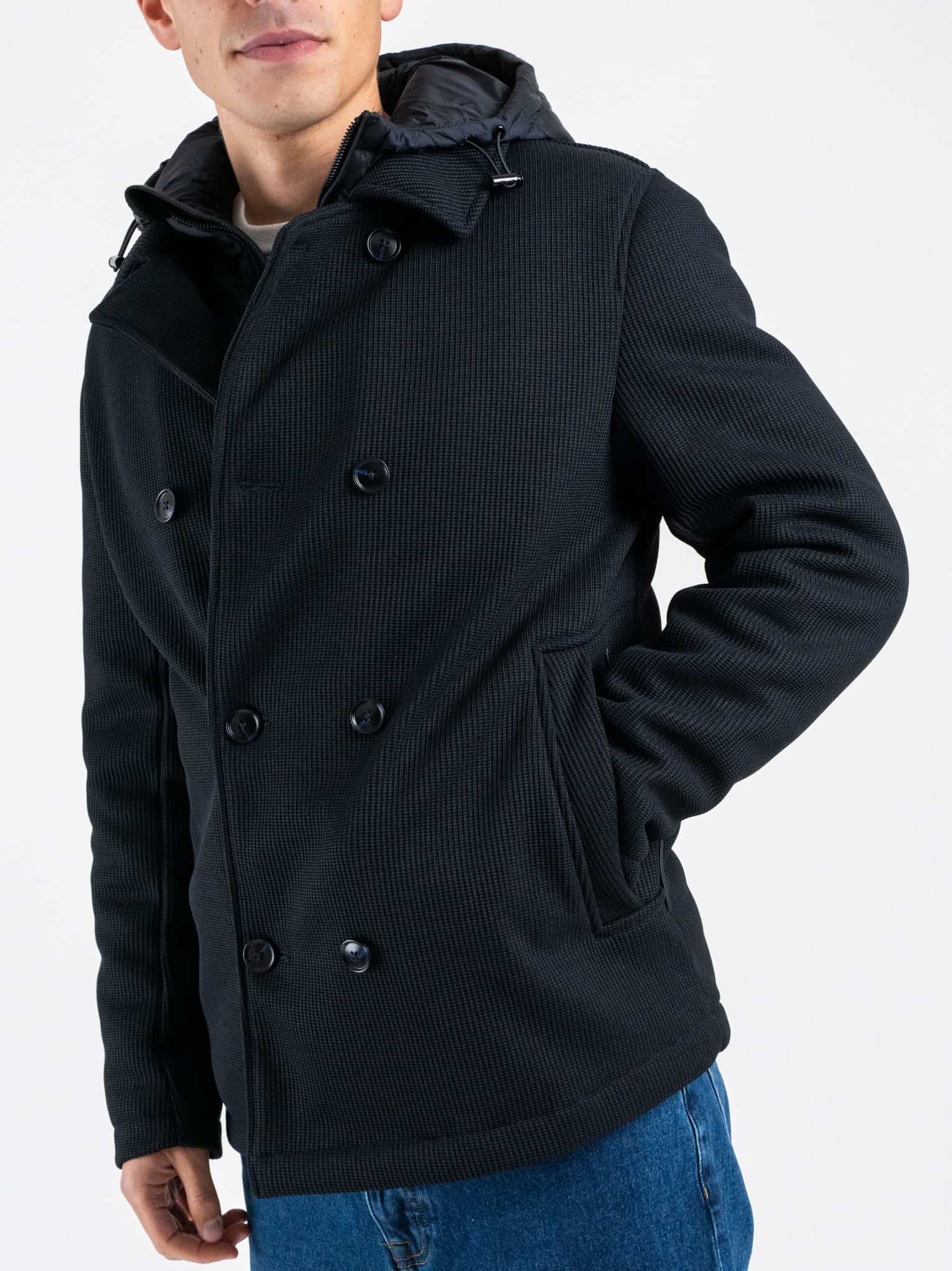 Men's Black Giubbino Jacket Sseinse GBI1090SS-NE