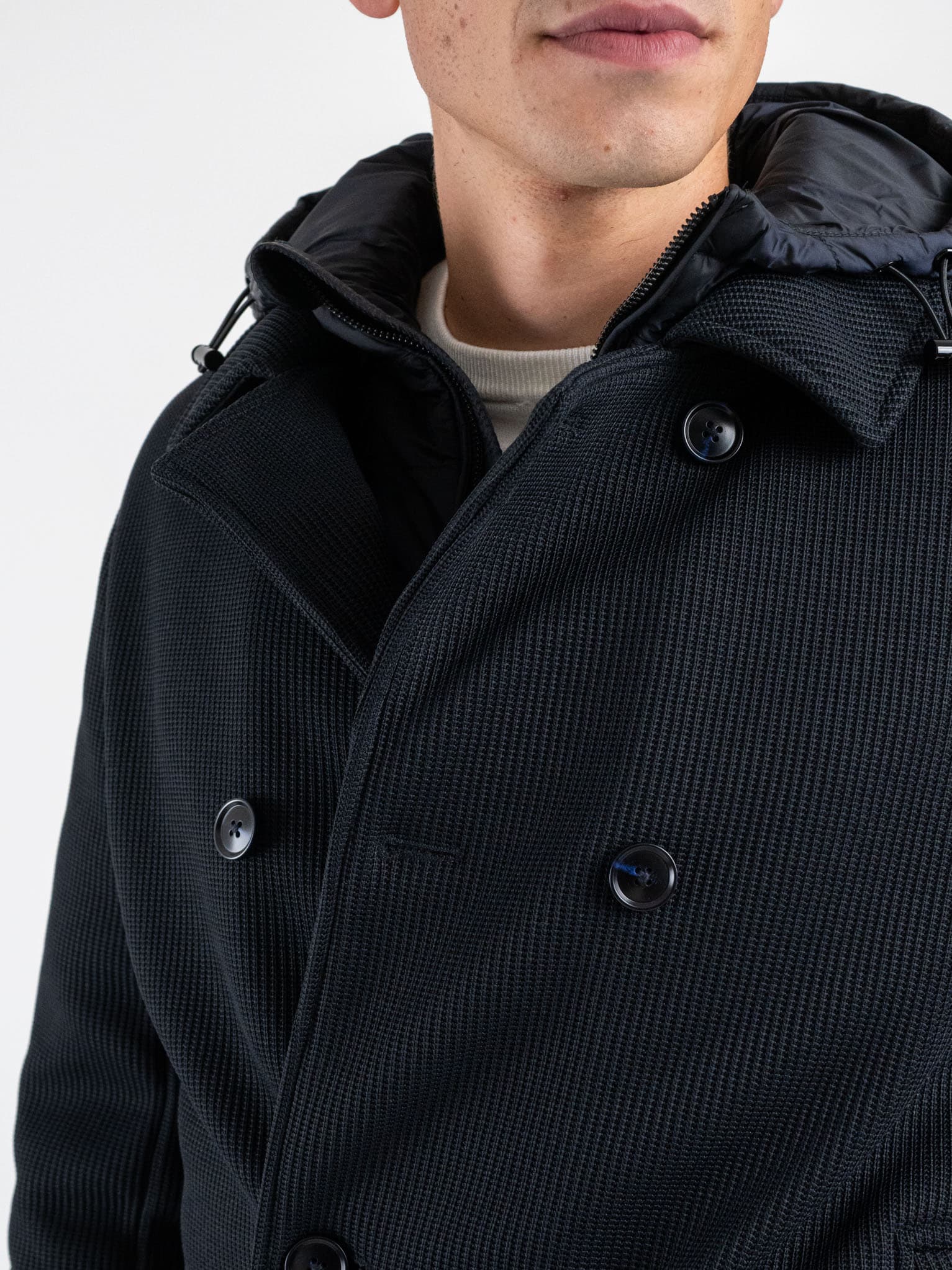 Men's Black Giubbino Jacket Sseinse GBI1090SS-NE