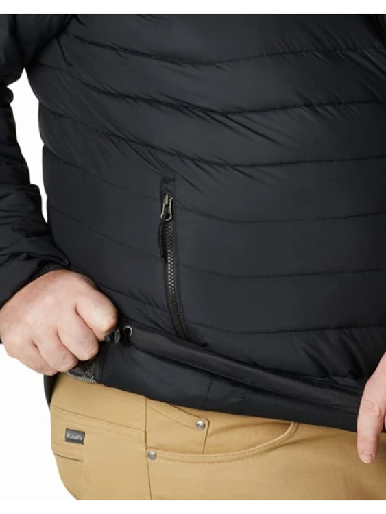 Ανδρικό Plus Size Powder Lite II Μπουφάν Μαύρο Columbia 2086962-010